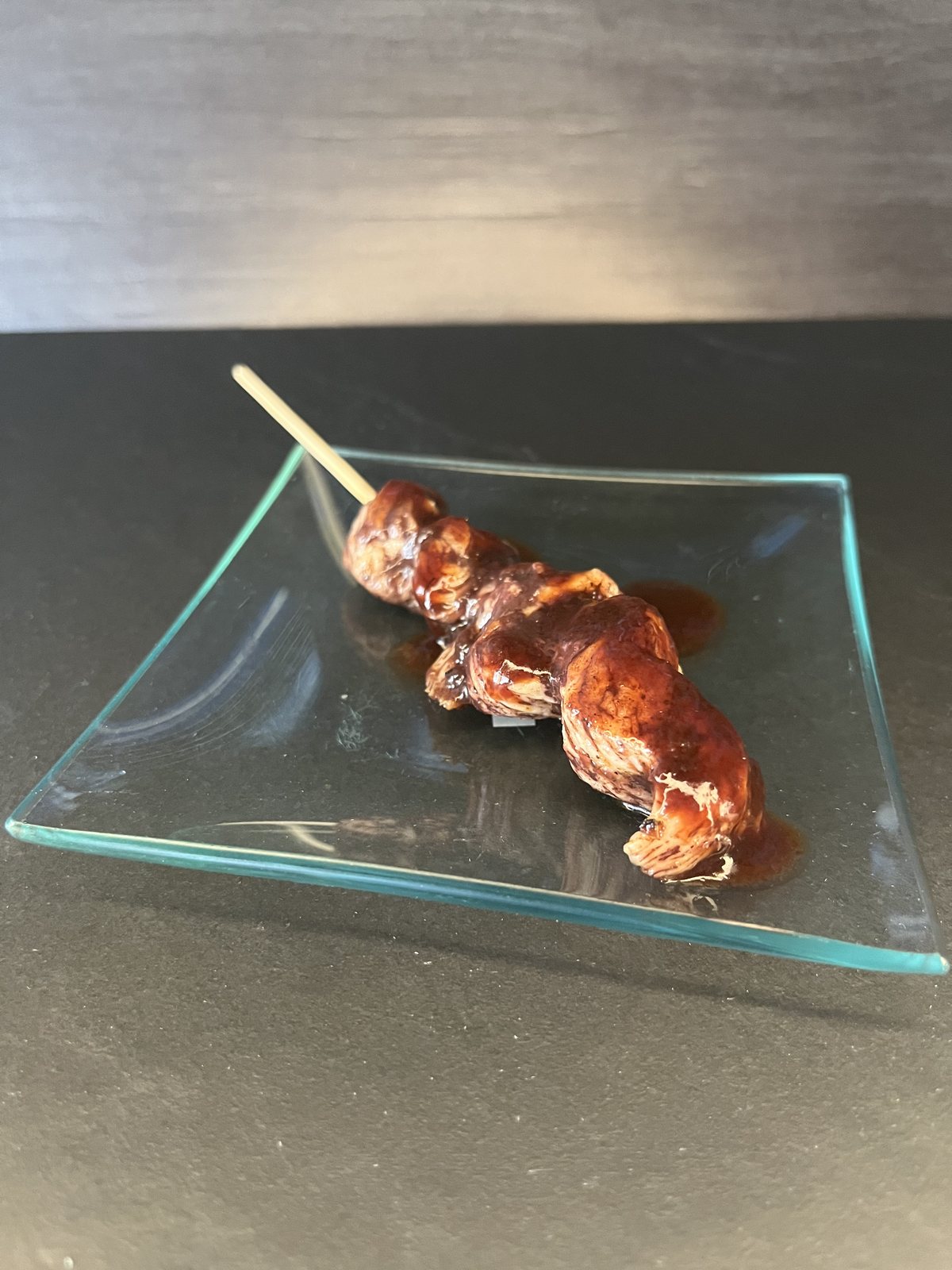 Hähnchenspieße in Teriyakisoße