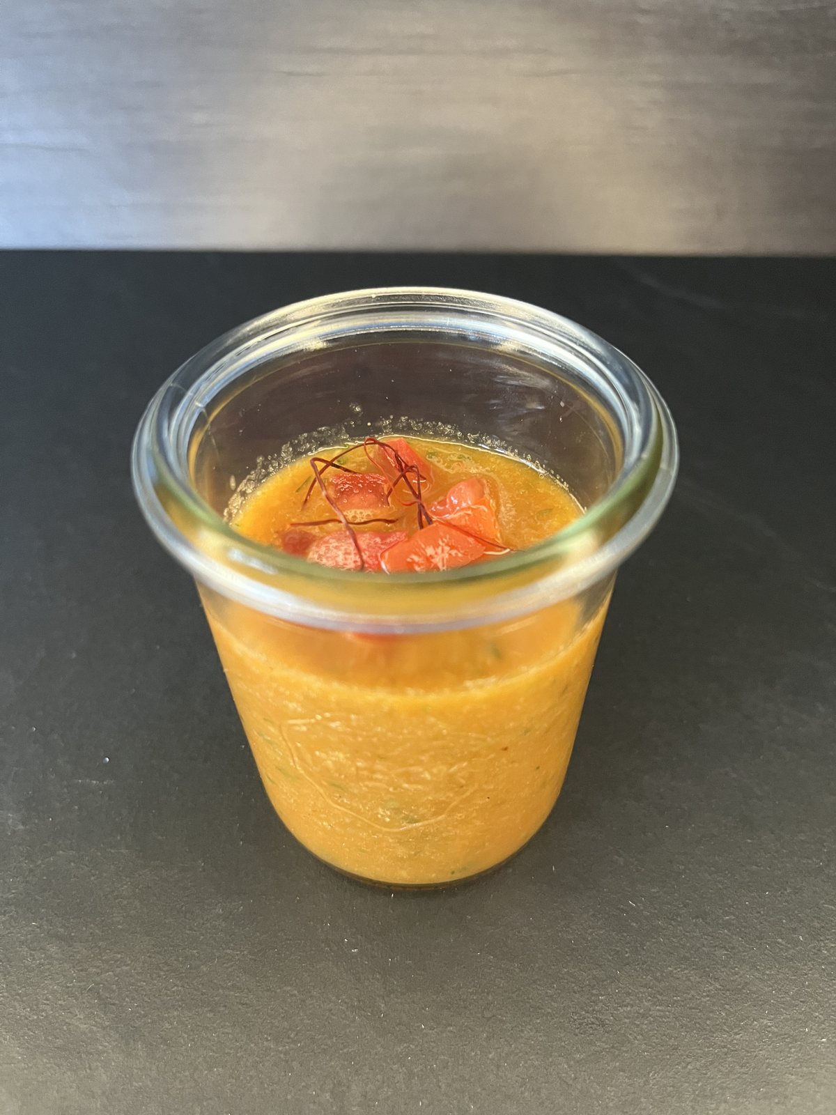 Gazpacho im Glas